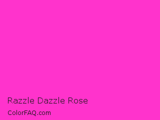 Hex #ff33cc Razzle Dazzle Rose Color Image
