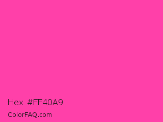 Hex #ff40a9 Color Image