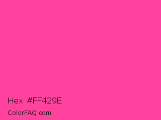 Hex #ff429e Color Image