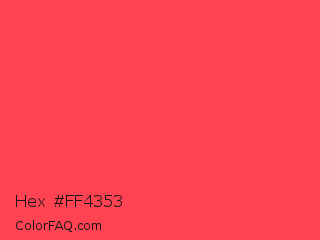 Hex #ff4353 Color Image