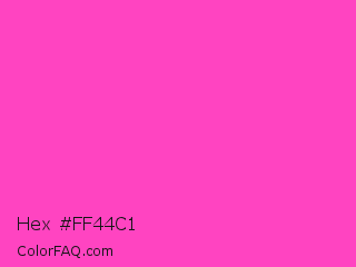 Hex #ff44c1 Color Image