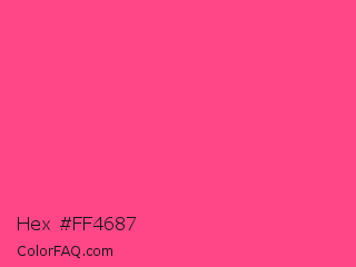 Hex #ff4687 Color Image