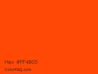 Hex #ff4805 Color Image