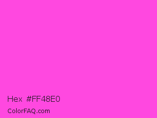 Hex #ff48e0 Color Image