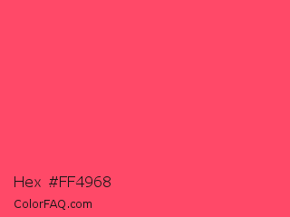 Hex #ff4968 Color Image