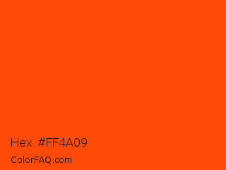 Hex #ff4a09 Color Image