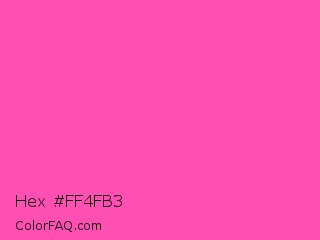 Hex #ff4fb3 Color Image