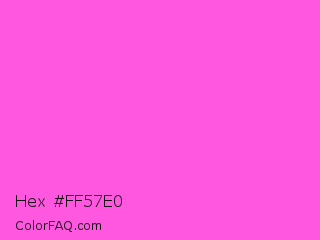 Hex #ff57e0 Color Image