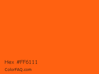 Hex #ff6111 Color Image