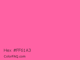 Hex #ff61a3 Color Image