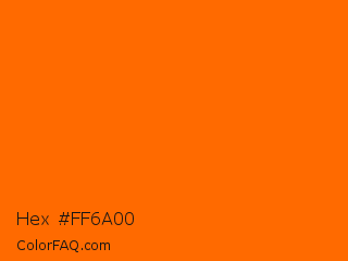 Hex #ff6a00 Color Image