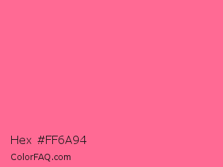 Hex #ff6a94 Color Image