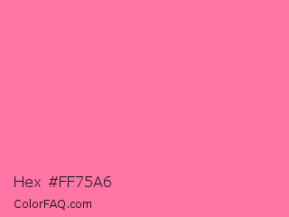 Hex #ff75a6 Color Image