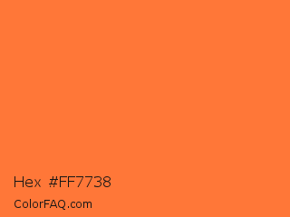 Hex #ff7738 Color Image