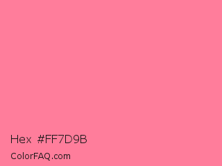 Hex #ff7d9b Color Image