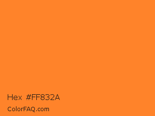 Hex #ff832a Color Image