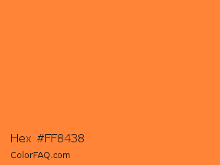 Hex #ff8438 Color Image