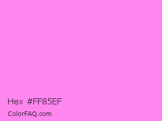 Hex #ff85ef Color Image