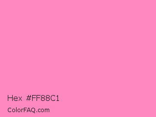 Hex #ff88c1 Color Image