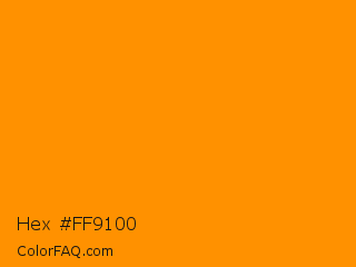Hex #ff9100 Color Image