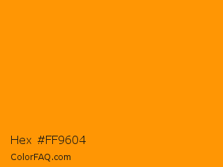 Hex #ff9604 Color Image