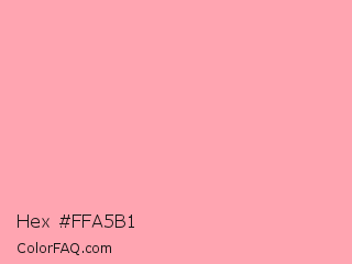 Hex #ffa5b1 Color Image