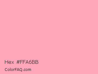 Hex #ffa6bb Color Image