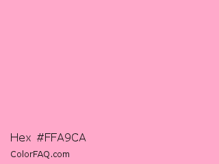 Hex #ffa9ca Color Image