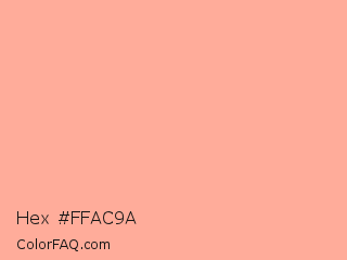 Hex #ffac9a Color Image
