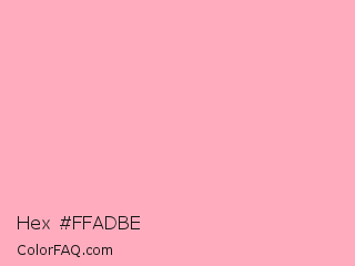 Hex #ffadbe Color Image