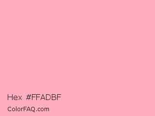 Hex #ffadbf Color Image