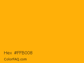 Hex #ffb008 Color Image