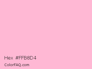 Hex #ffb8d4 Color Image