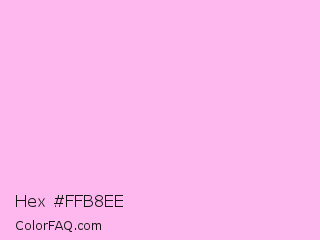 Hex #ffb8ee Color Image