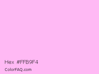Hex #ffb9f4 Color Image