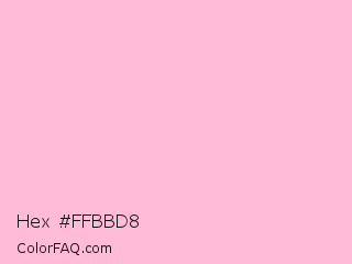Hex #ffbbd8 Color Image