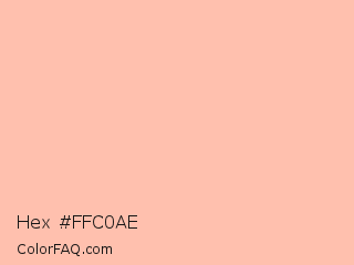 Hex #ffc0ae Color Image