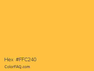 Hex #ffc240 Color Image