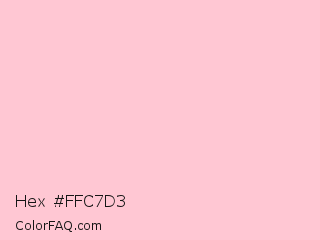 Hex #ffc7d3 Color Image