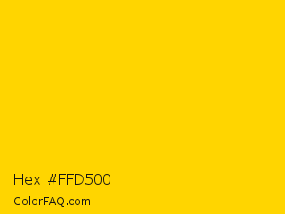 Hex #ffd500 Color Image
