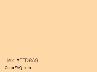 Hex #ffd8a8 Color Image