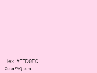Hex #ffd8ec Color Image