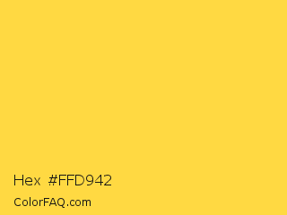 Hex #ffd942 Color Image