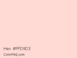 Hex #ffd9d3 Color Image