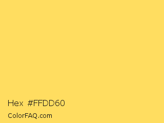 Hex #ffdd60 Color Image