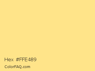 Hex #ffe489 Color Image