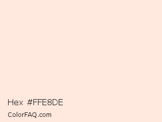 Hex #ffe8de Color Image