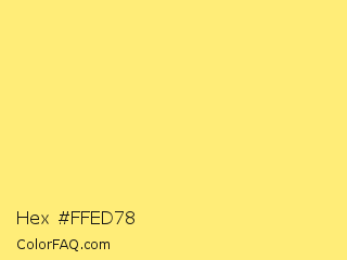 Hex #ffed78 Color Image