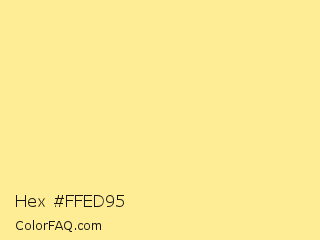Hex #ffed95 Color Image