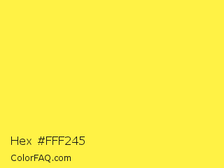 Hex #fff245 Color Image